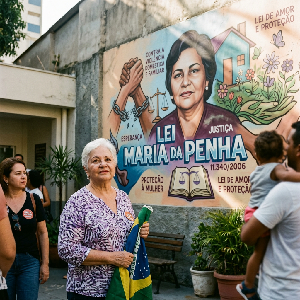 Lei Maria da Penha theme visual
